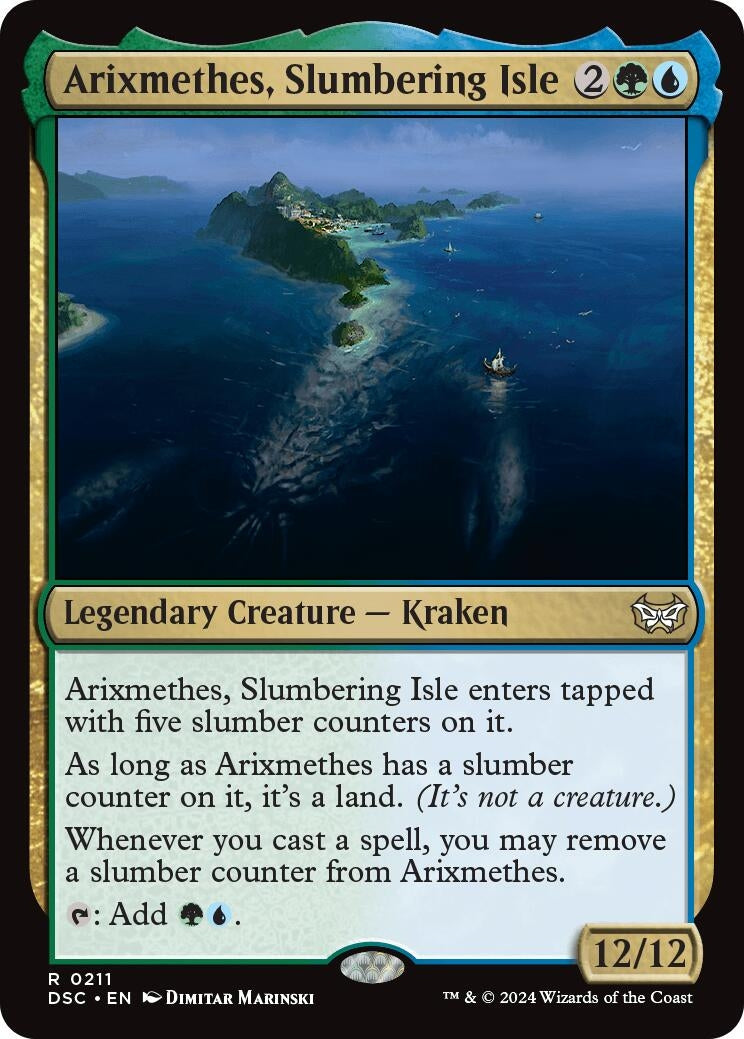 Image for Arixmethes, Slumbering Isle (Commander: Duskmourn: House of Horror) (211) - Magic: The Gathering