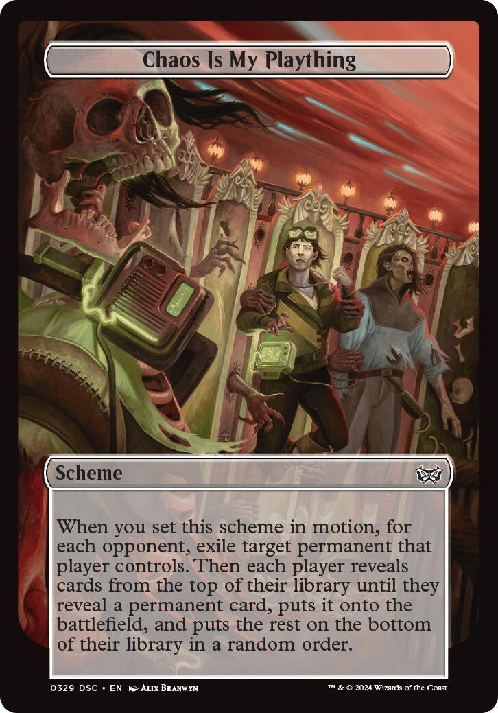 Image for Chaos is My Plaything (Full Art) (Archenemy: Duskmourn) (329) - Magic: The Gathering