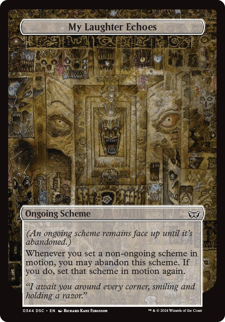 Image for My Laughter Echoes (Full Art) (Archenemy: Duskmourn) (344) - Magic: The Gathering