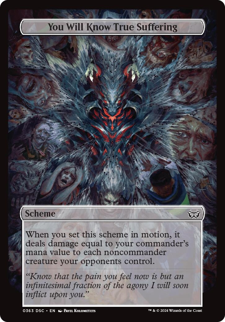 Image for You Will Know True Suffering (Full Art) (Archenemy: Duskmourn) (363) - Magic: The Gathering