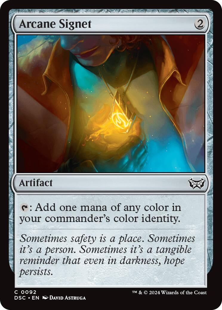 Image for Arcane Signet (Commander: Duskmourn: House of Horror) (92) - Magic: The Gathering