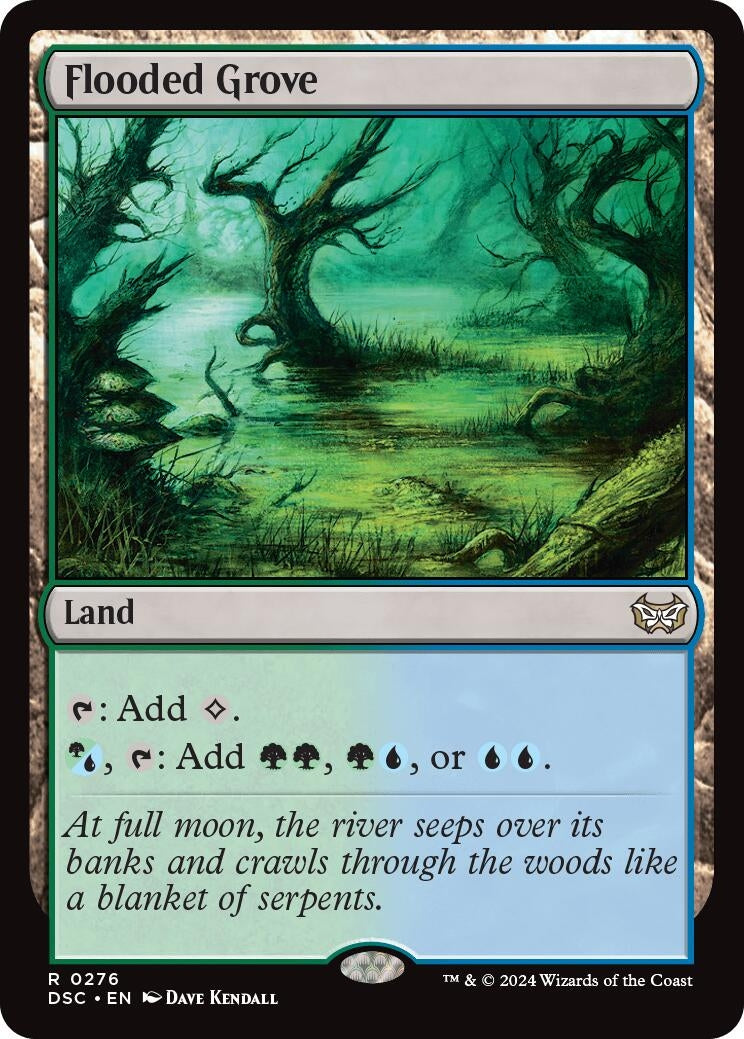 Image for Flooded Grove (Commander: Duskmourn: House of Horror) (276) - Magic: The Gathering