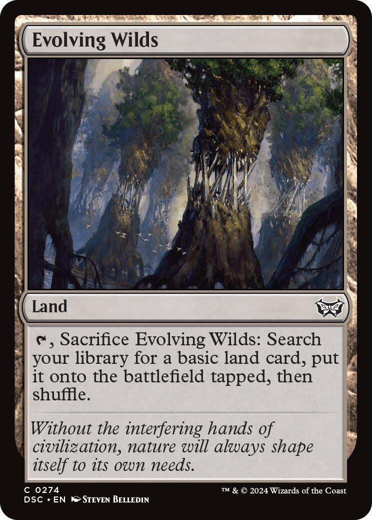 Image for Evolving Wilds (Commander: Duskmourn: House of Horror) (274) - Magic: The Gathering