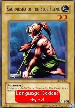 Kagemusha of the Blue Flame (V.1 - Common) - Legend of Blue Eyes White Dragon (Common) [LOB-022]