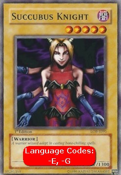 Succubus Knight (V.1 - Common) - Legend of Blue Eyes White Dragon (Common) [LOB-095]