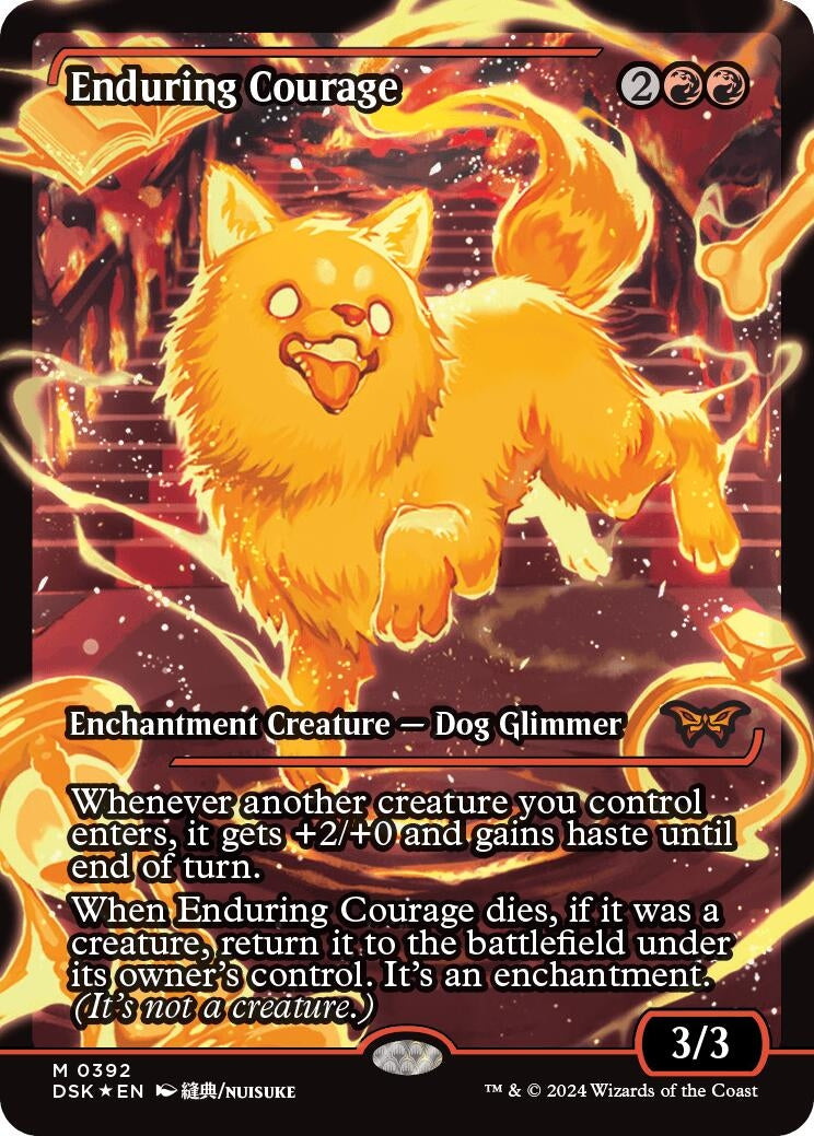 Image for Enduring Courage (Showcase) (Duskmourn: House of Horror) (392) - Magic: The Gathering