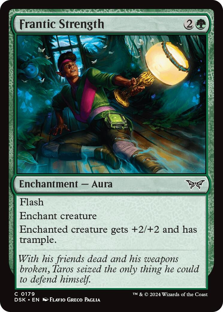 Image for Frantic Strength (Duskmourn: House of Horror) (179) - Magic: The Gathering