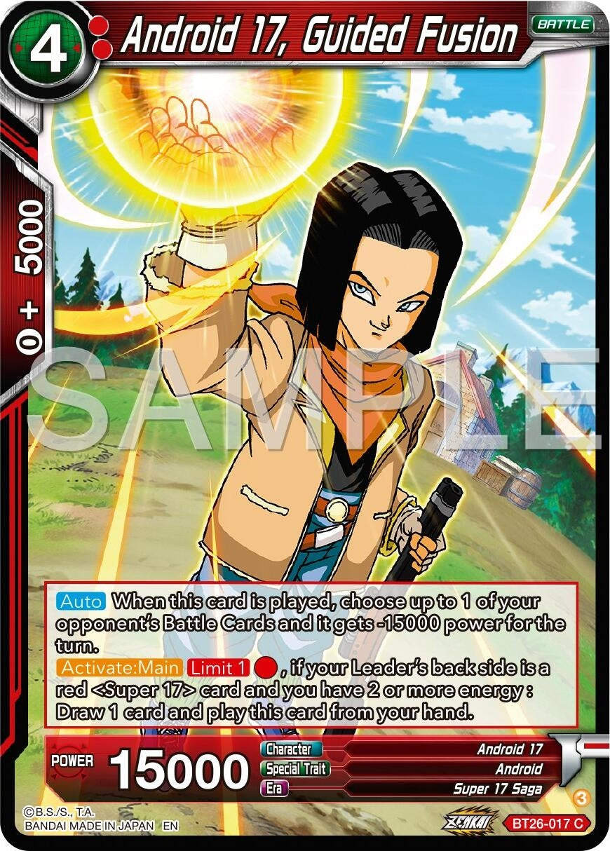 Image for Android 17, Guided Fusion (Ultimate Advent) (BT26-017) - Dragon Ball Super: Masters