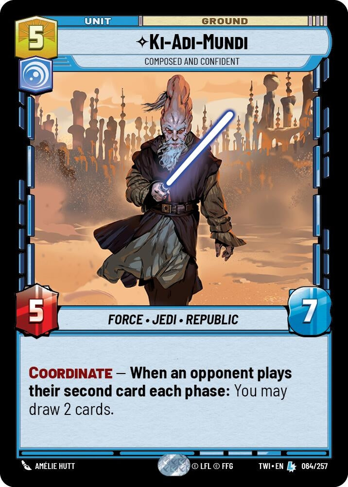Image for Ki-Adi-Mundi - Composed and Confident (Twilight of the Republic) (064/257) - Star Wars: Unlimited