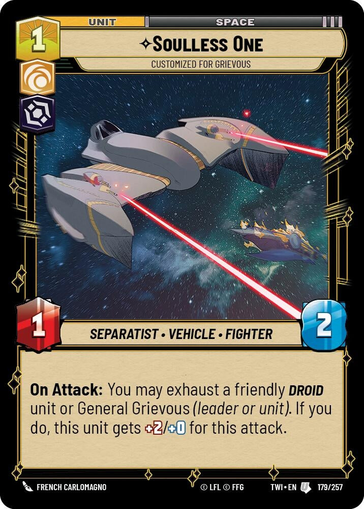 Image for Soulless One - Customized for Grievous (Twilight of the Republic) (179/257) - Star Wars: Unlimited