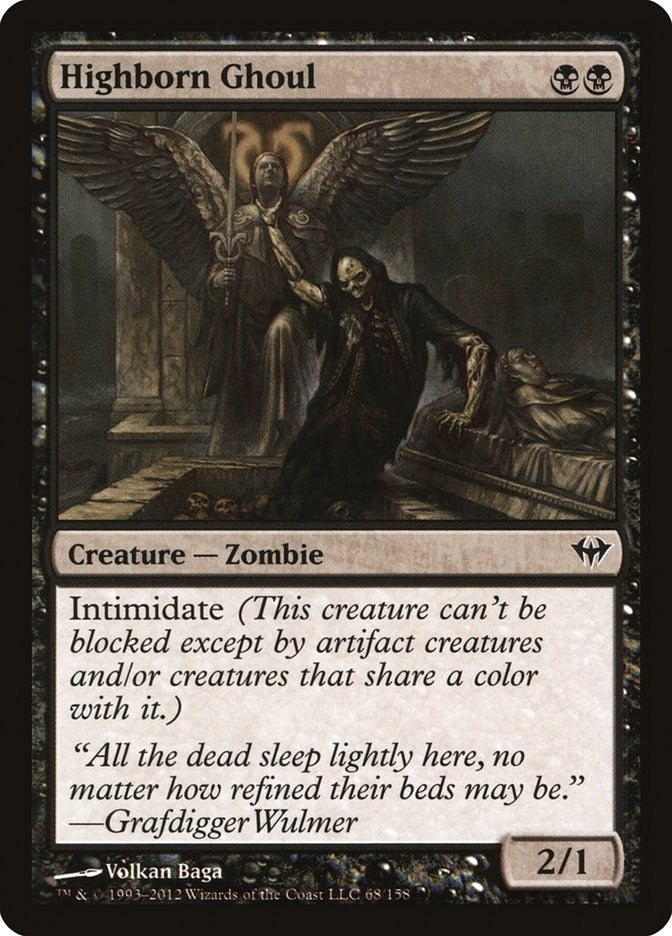 Image for Highborn Ghoul (Dark Ascension) (68) - Magic: The Gathering