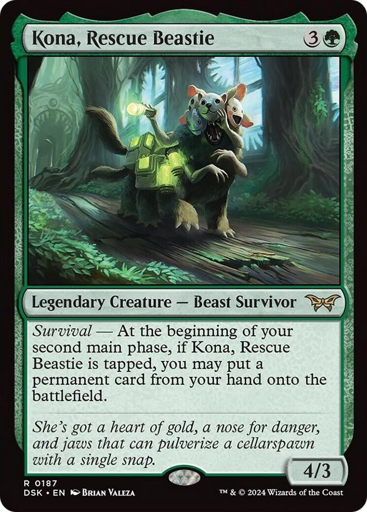 Image for Kona, Rescue Beastie (0187) (Duskmourn: House of Horror) (187) - Magic: The Gathering