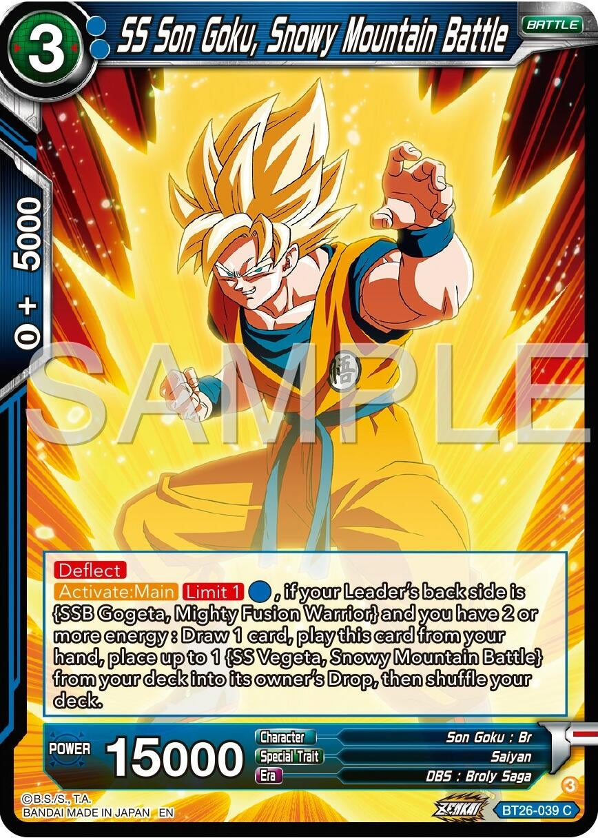 Image for SS Son Goku, Snowy Mountain Battle (Ultimate Advent) (BT26-039) - Dragon Ball Super: Masters