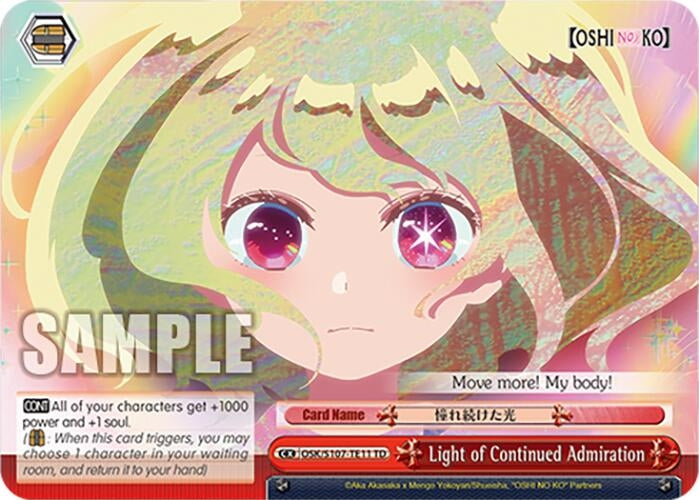 Image for Light of Continued Admiration ([OSHI NO KO]) (OSK/S107-TE11 TD) - Weiss Schwarz