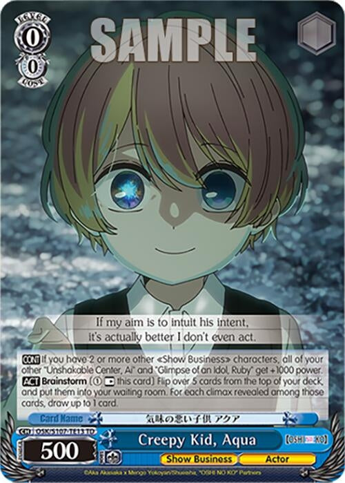 Image for Creepy Kid, Aqua ([OSHI NO KO]) (OSK/S107-TE13 TD) - Weiss Schwarz