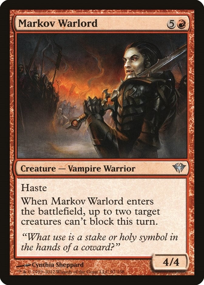 Image for Markov Warlord (Dark Ascension) (97) - Magic: The Gathering