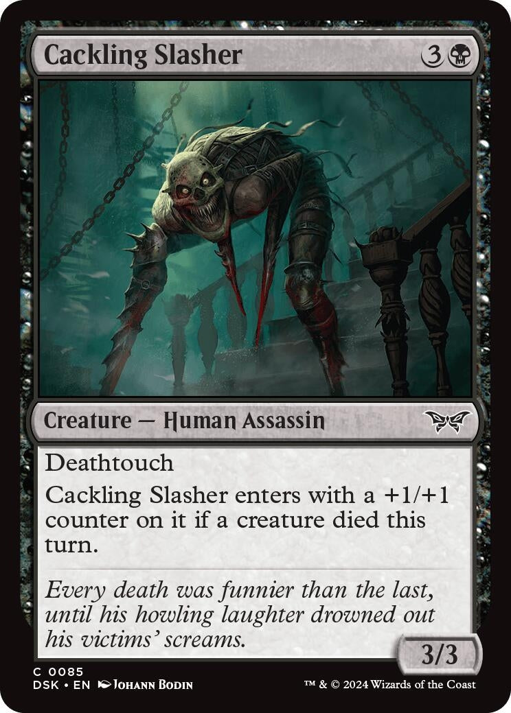 Image for Cackling Slasher (Duskmourn: House of Horror) (85) - Magic: The Gathering