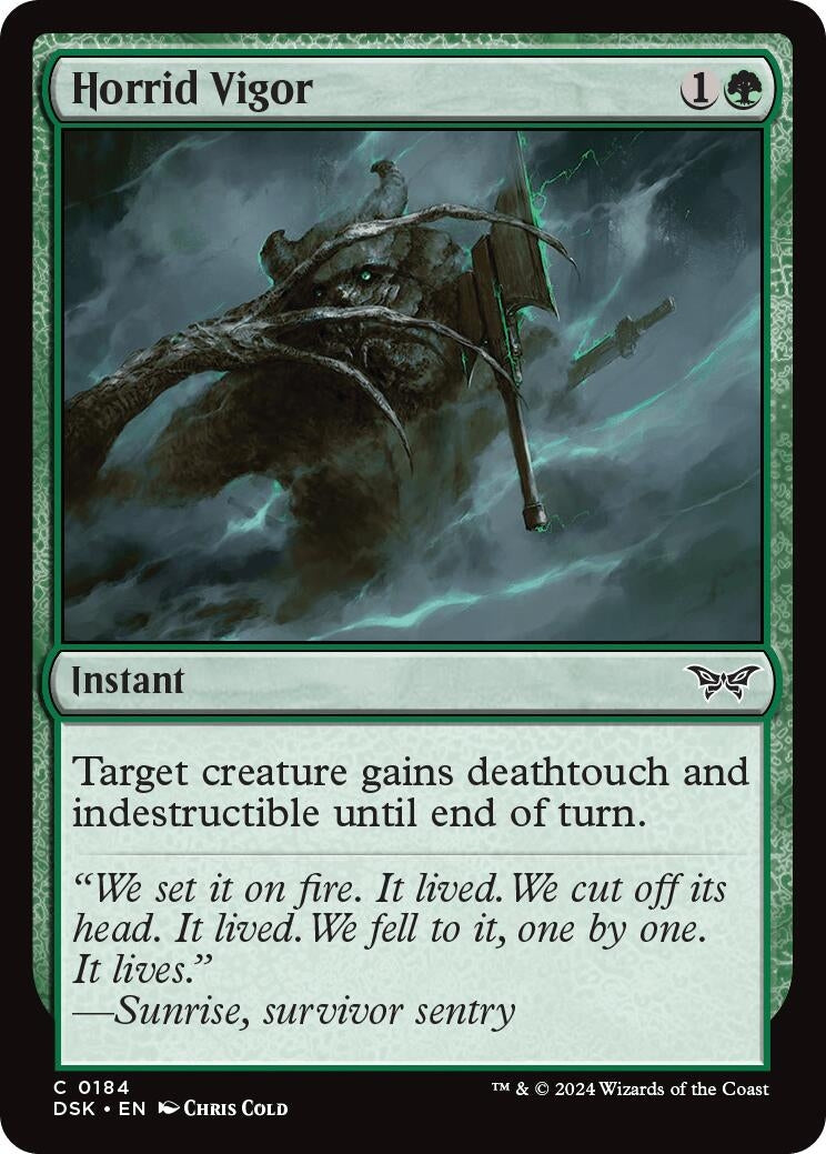 Image for Horrid Vigor (Duskmourn: House of Horror) (184) - Magic: The Gathering