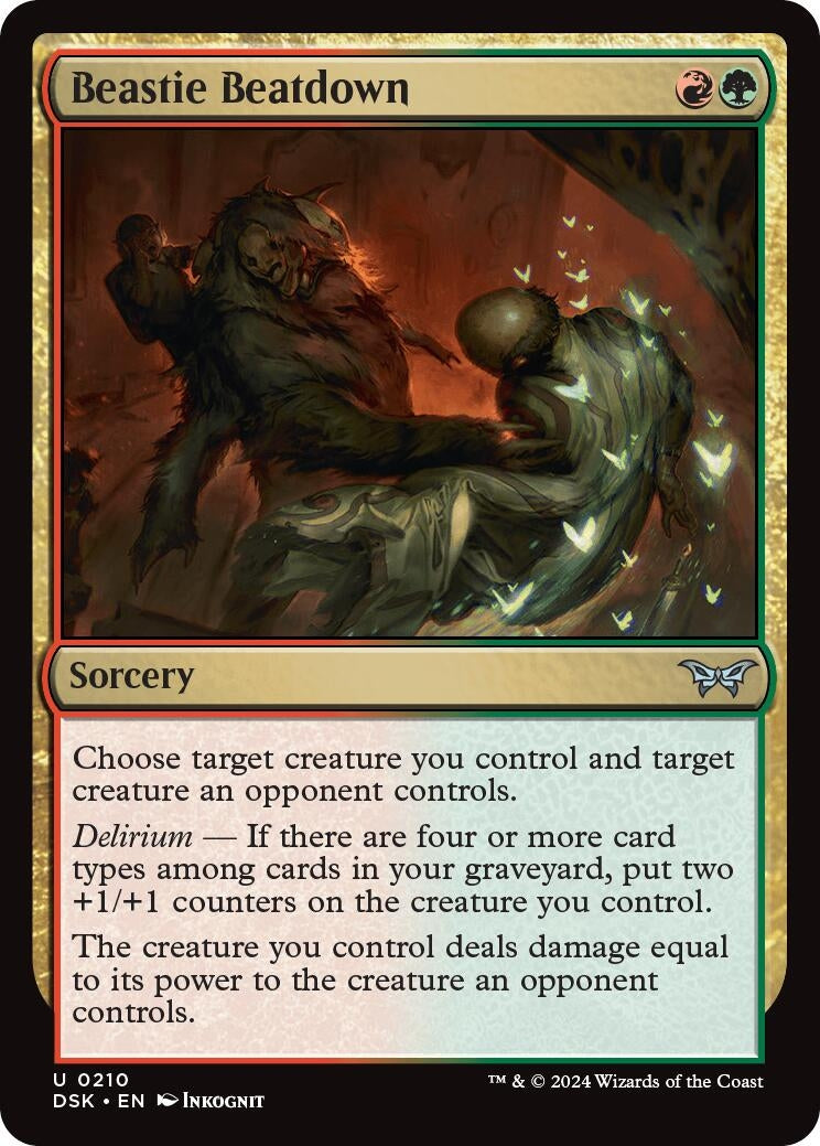 Image for Beastie Beatdown (Duskmourn: House of Horror) (210) - Magic: The Gathering