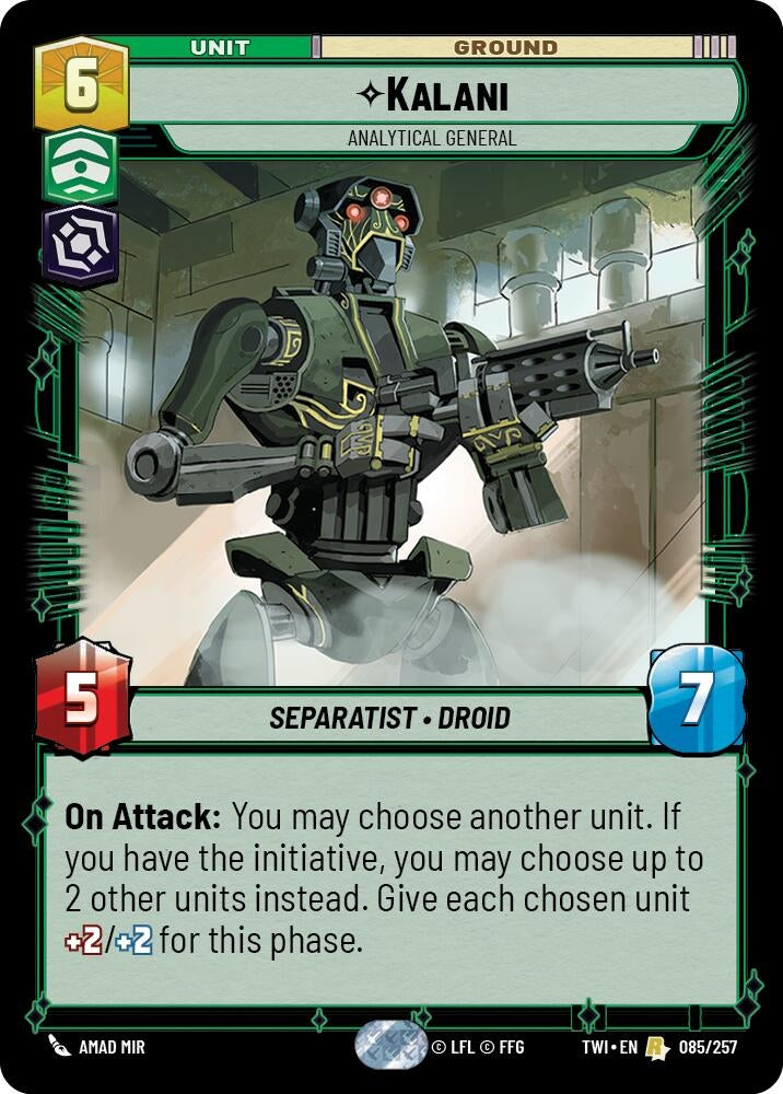 Image for Kalani - Analytical General (Twilight of the Republic) (085/257) - Star Wars: Unlimited