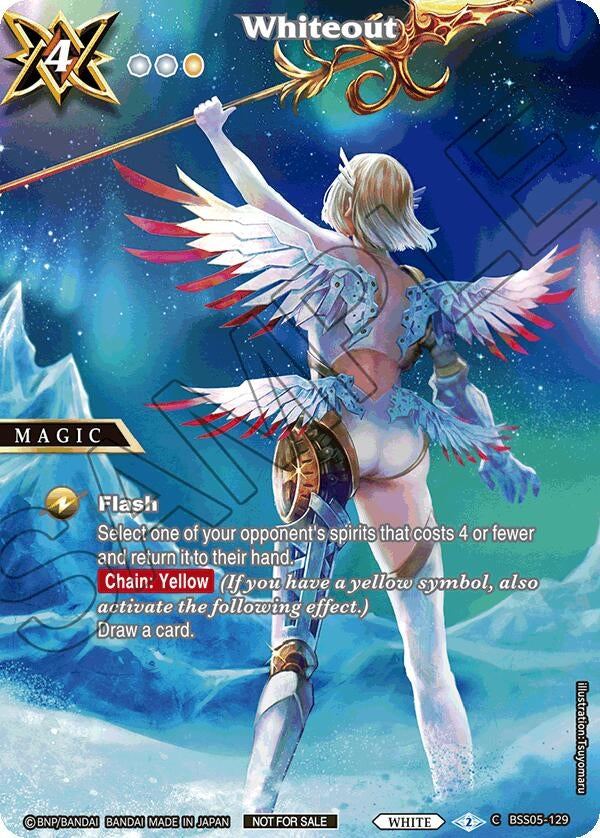 Image for Whiteout (Grand Tour Top 32 Card 2024 Vol. 1) (Launch & Event Promos) (BSS05-129) - Battle Spirits Saga