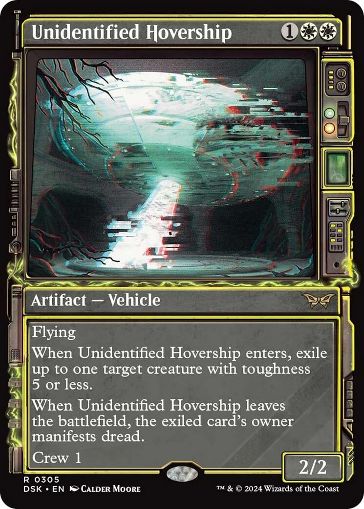 Image for Unidentified Hovership (Showcase) (Duskmourn: House of Horror) (305) - Magic: The Gathering
