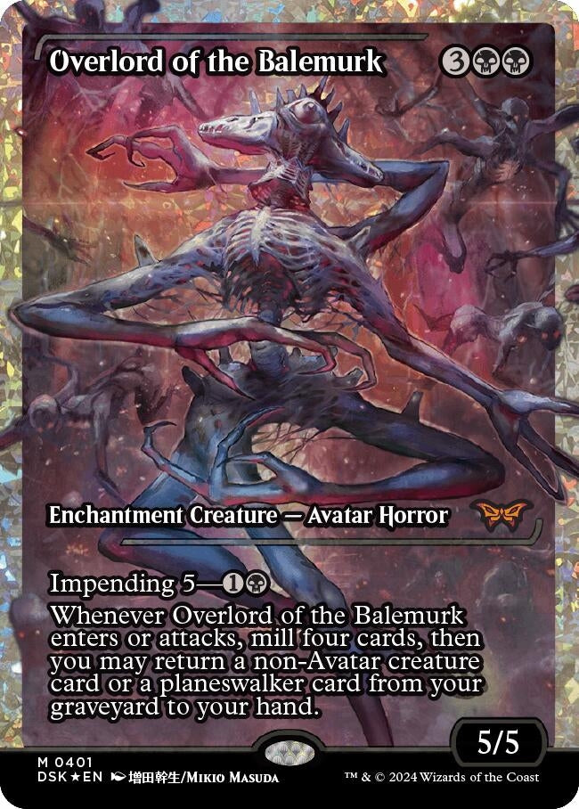 Image for Overlord of the Balemurk (Showcase) (Fracture Foil) (Duskmourn: House of Horror) (401) - Magic: The Gathering