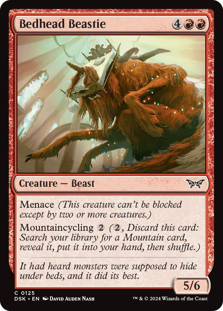 Image for Bedhead Beastie (Duskmourn: House of Horror) (125) - Magic: The Gathering