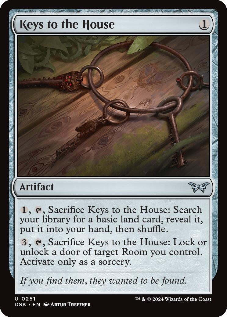Image for Keys to the House (Duskmourn: House of Horror) (251) - Magic: The Gathering