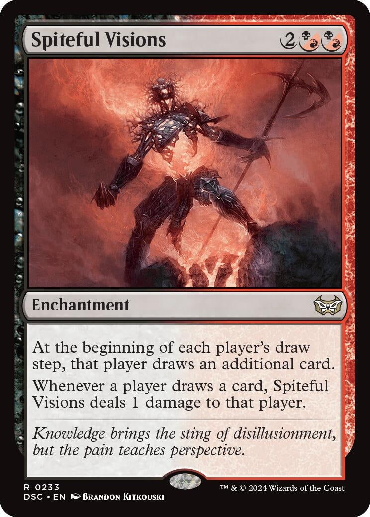 Image for Spiteful Visions (Commander: Duskmourn: House of Horror) (233) - Magic: The Gathering