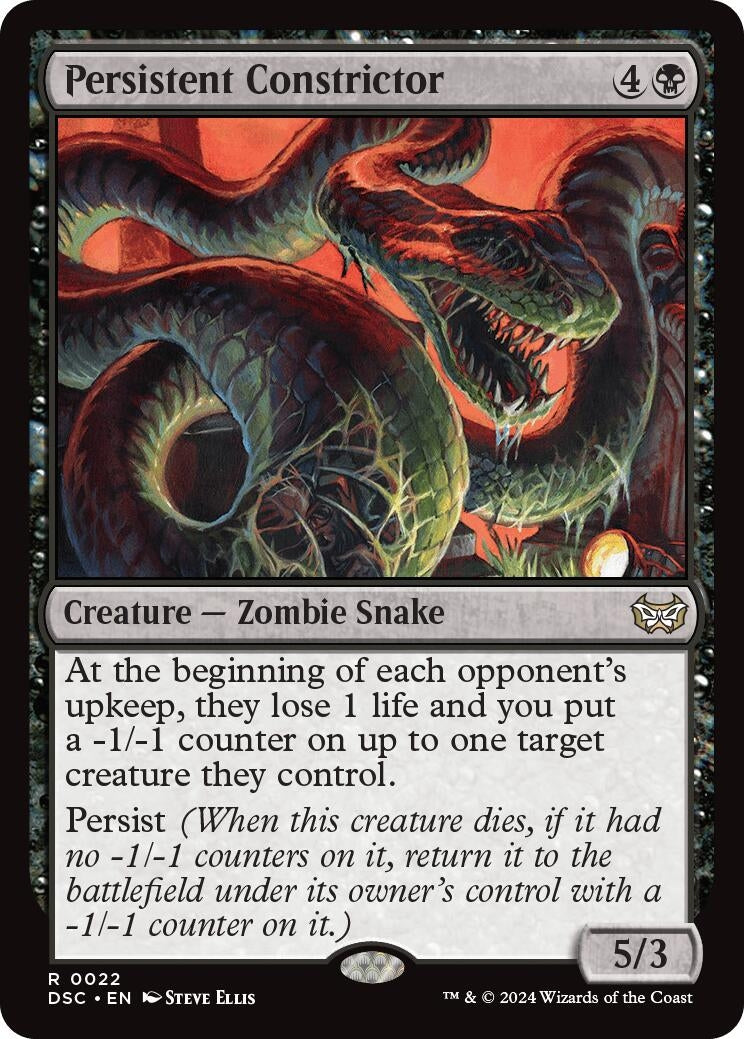 Image for Persistent Constrictor (Commander: Duskmourn: House of Horror) (22) - Magic: The Gathering