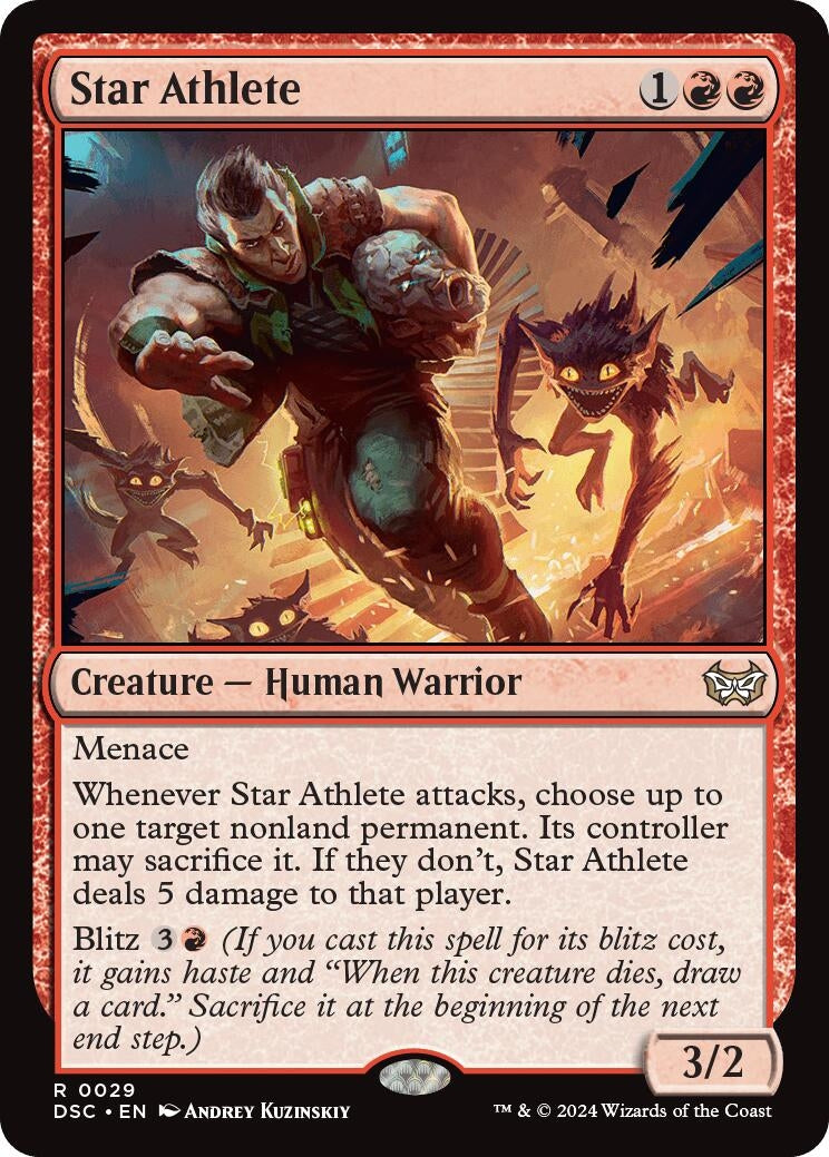 Image for Star Athlete (Commander: Duskmourn: House of Horror) (29) - Magic: The Gathering