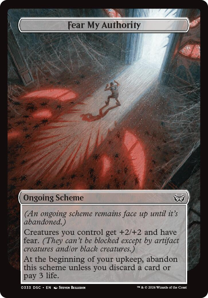 Image for Fear My Authority (Full Art) (Archenemy: Duskmourn) (333) - Magic: The Gathering