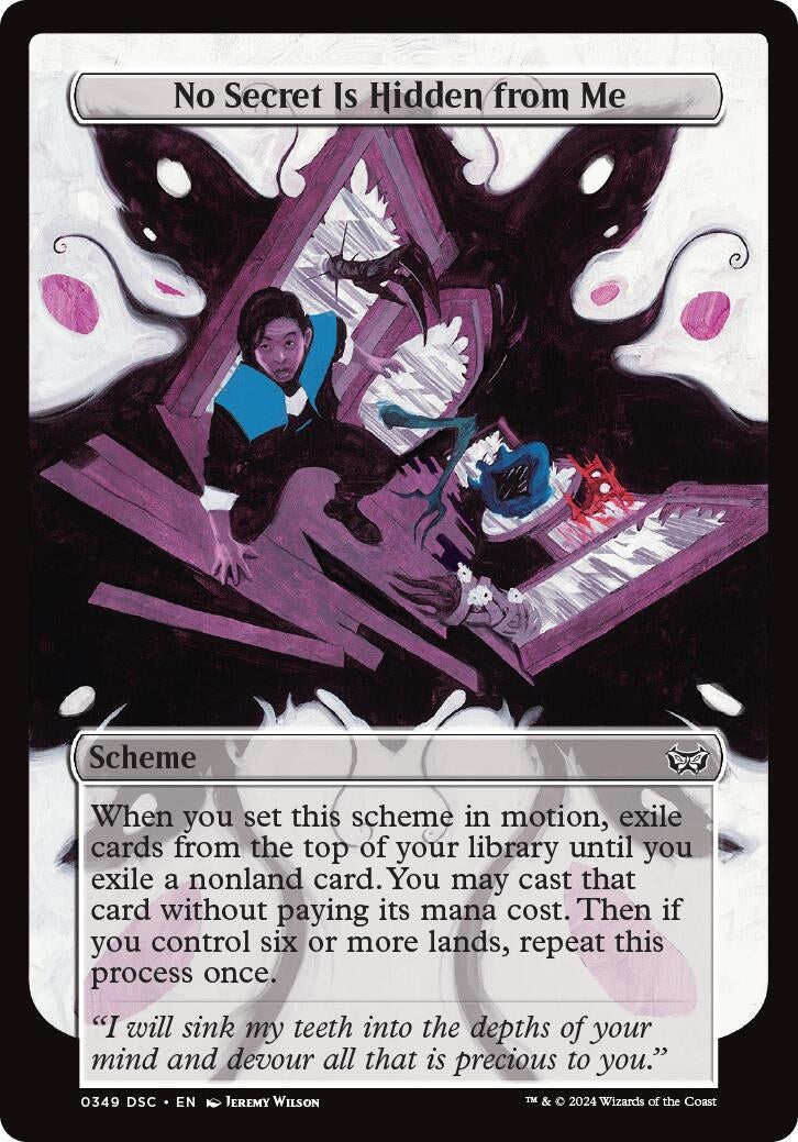 Image for No Secret Is Hidden from Me (Full Art) (Archenemy: Duskmourn) (349) - Magic: The Gathering