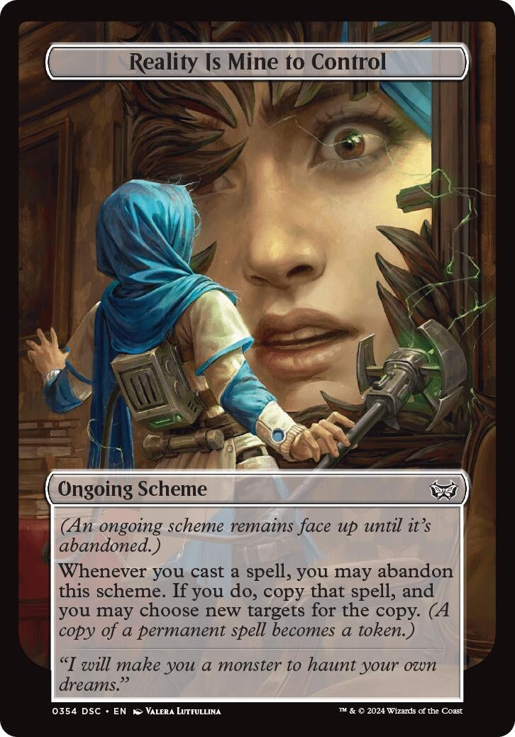 Image for Reality Is Mine to Control (Full Art) (Archenemy: Duskmourn) (354) - Magic: The Gathering