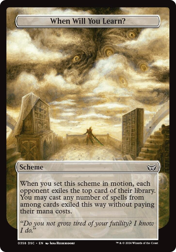Image for When Will You Learn? (Full Art) (Archenemy: Duskmourn) (358) - Magic: The Gathering
