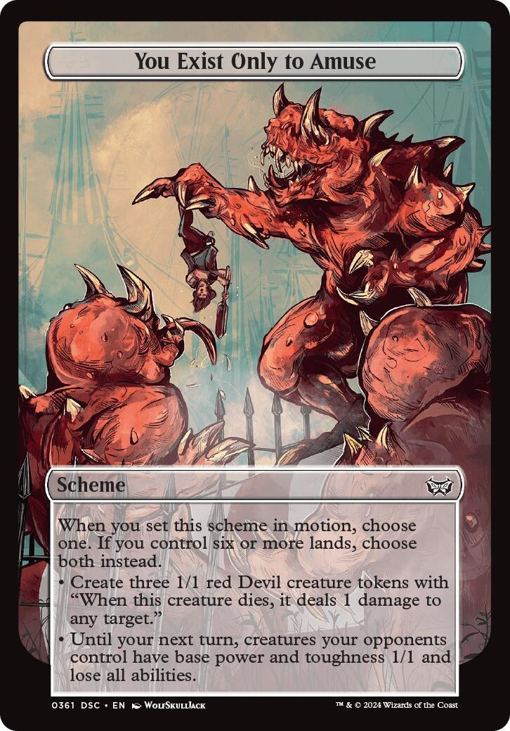 Image for You Exist Only to Amuse (Full Art) (Archenemy: Duskmourn) (361) - Magic: The Gathering