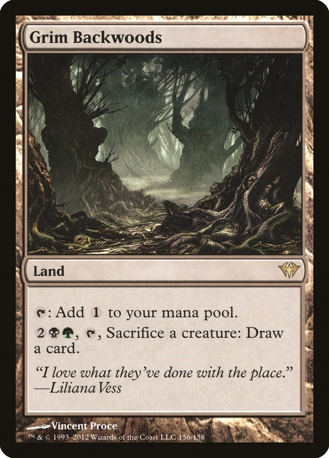 Image for Grim Backwoods (Dark Ascension) (156) - Magic: The Gathering