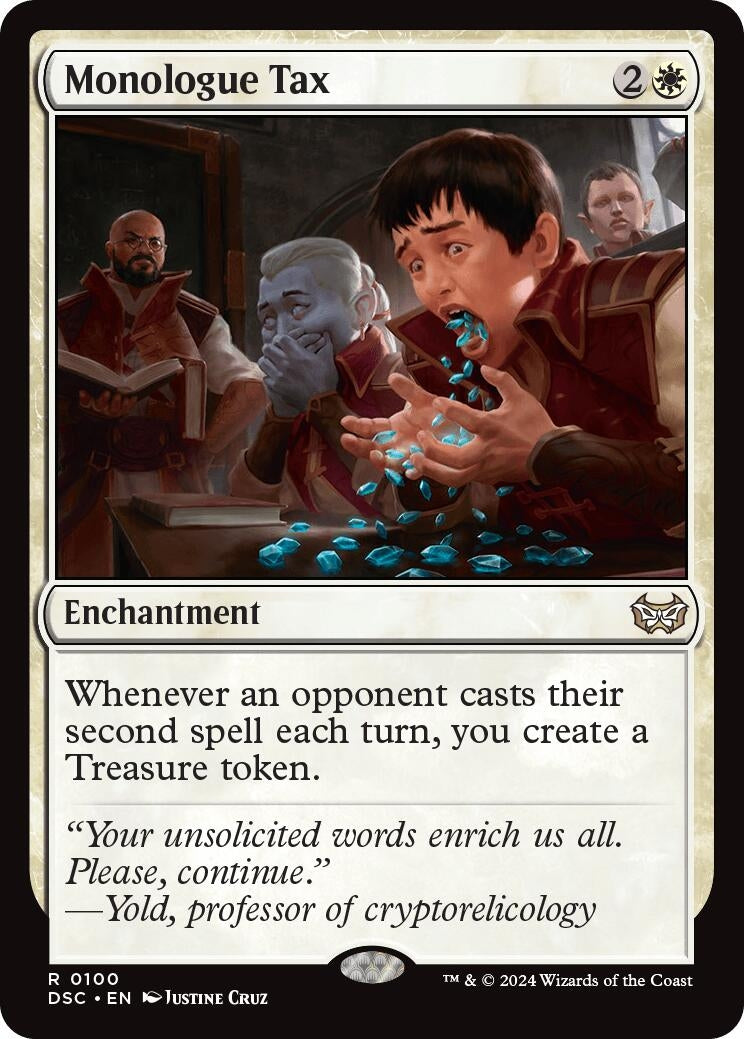 Image for Monologue Tax (Commander: Duskmourn: House of Horror) (100) - Magic: The Gathering