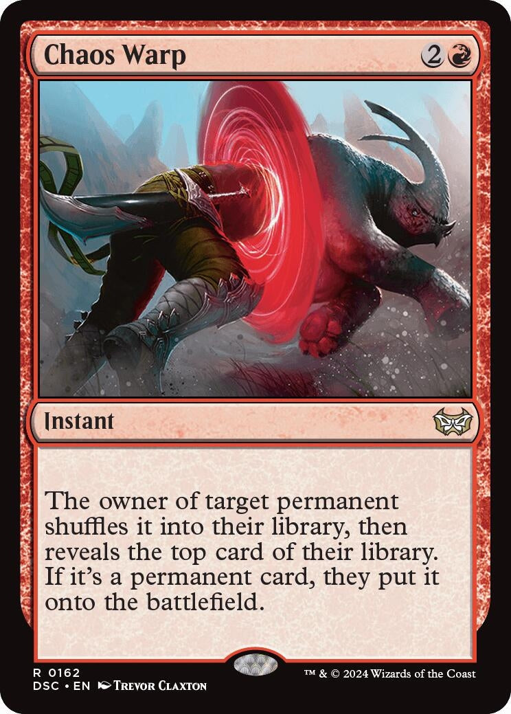 Image for Chaos Warp (Commander: Duskmourn: House of Horror) (162) - Magic: The Gathering