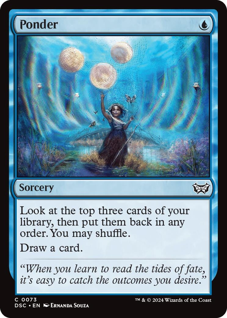 Image for Ponder (Commander: Duskmourn: House of Horror) (73) - Magic: The Gathering