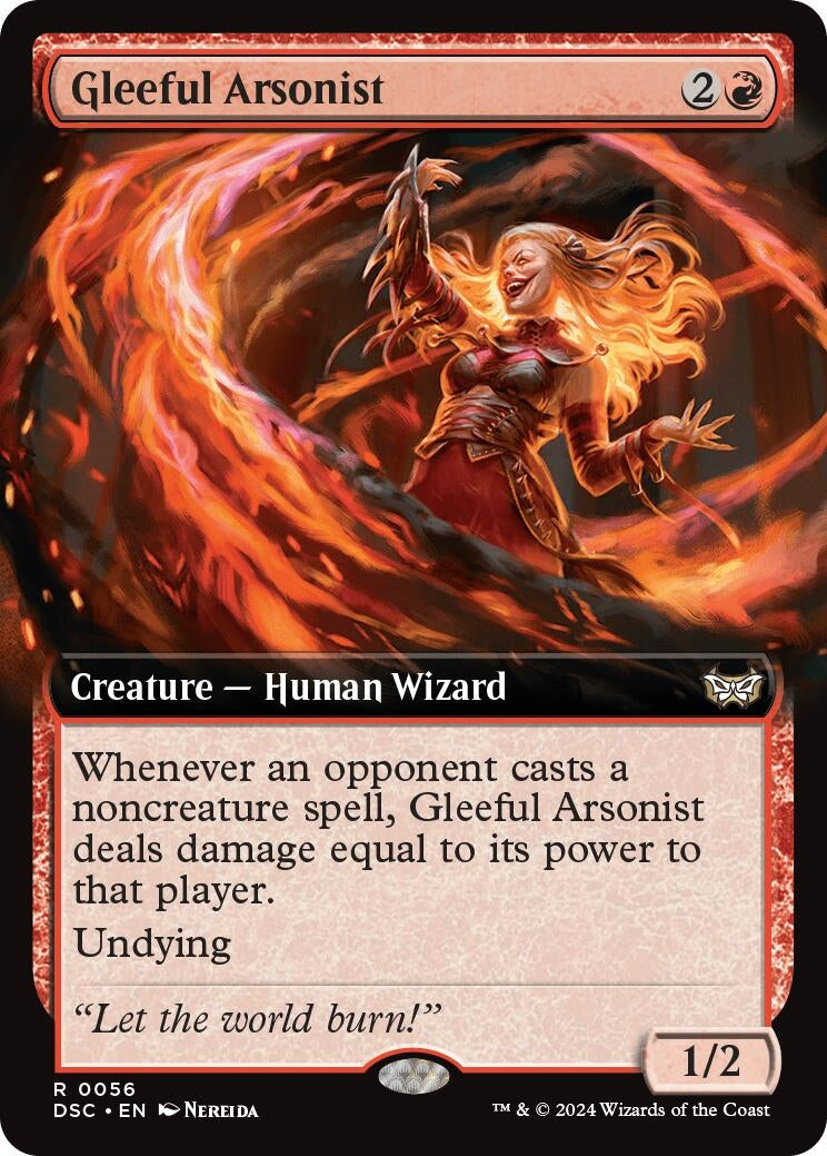 Image for Gleeful Arsonist (Extended Art) (Commander: Duskmourn: House of Horror) (56) - Magic: The Gathering