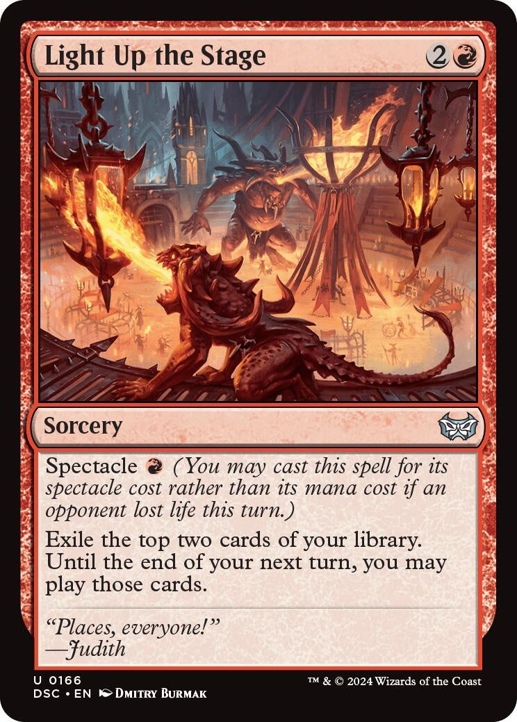 Image for Light Up the Stage (Commander: Duskmourn: House of Horror) (166) - Magic: The Gathering