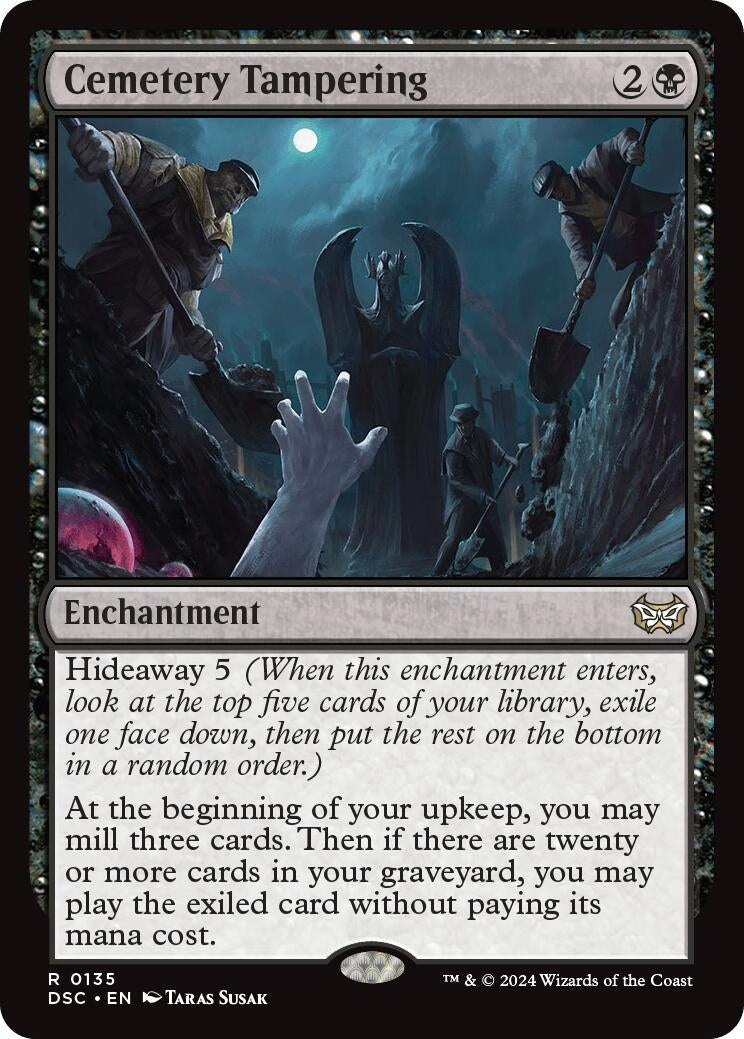 Image for Cemetery Tampering (Commander: Duskmourn: House of Horror) (135) - Magic: The Gathering
