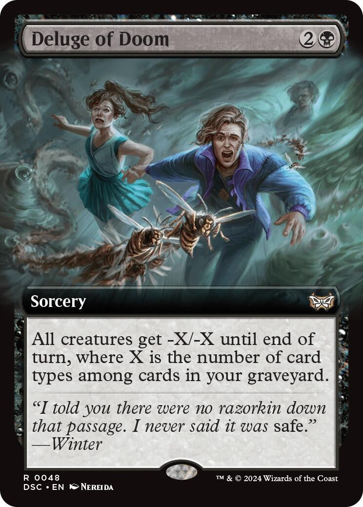 Image for Deluge of Doom (Extended Art) (Commander: Duskmourn: House of Horror) (48) - Magic: The Gathering