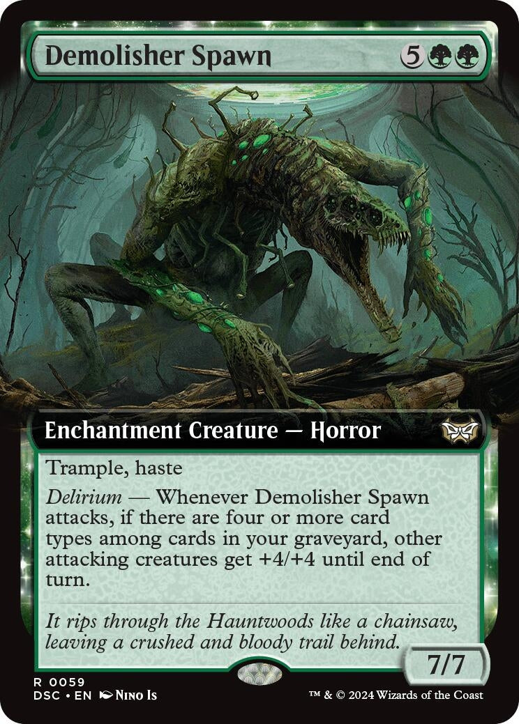 Image for Demolisher Spawn (Extended Art) (Commander: Duskmourn: House of Horror) (59) - Magic: The Gathering