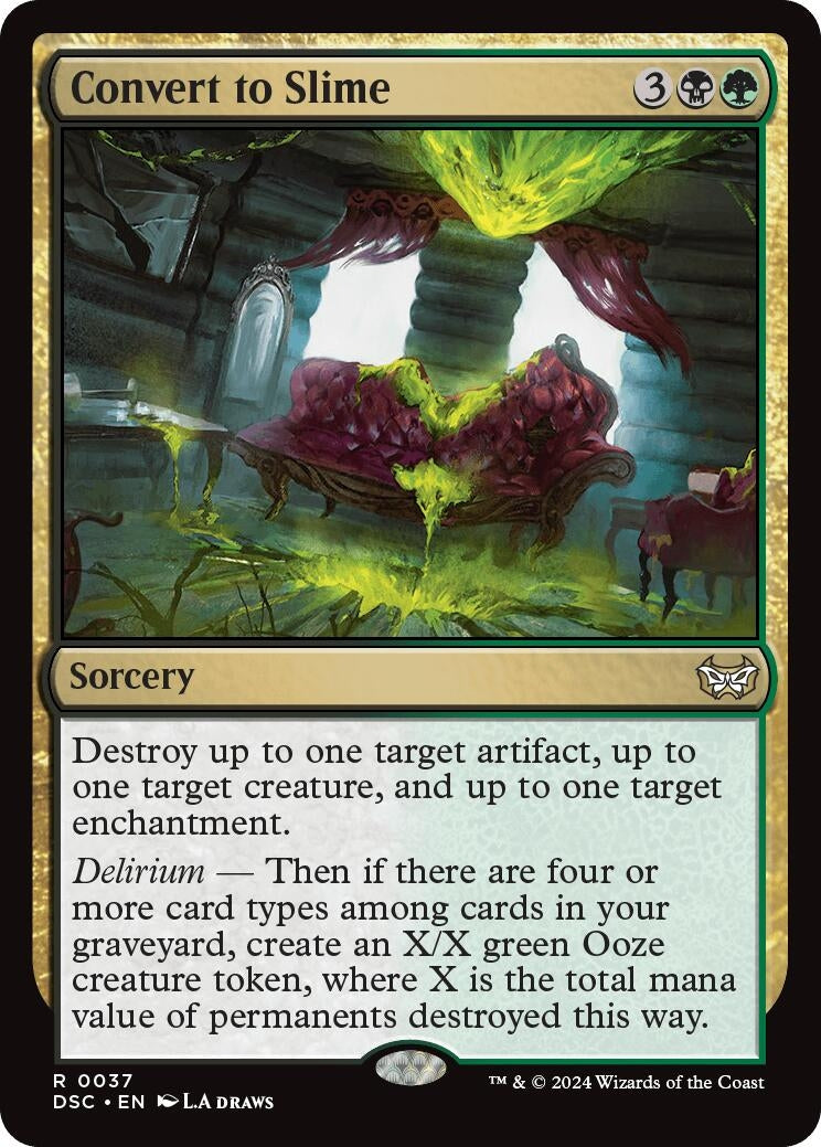 Image for Convert to Slime (Commander: Duskmourn: House of Horror) (37) - Magic: The Gathering
