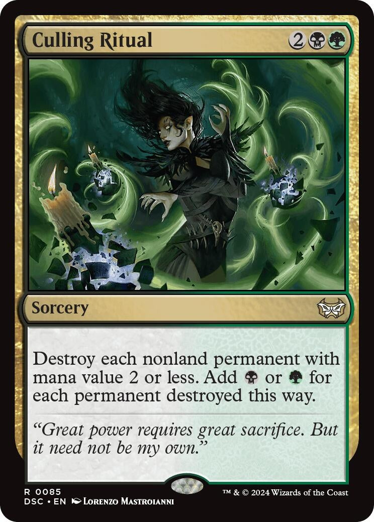 Image for Culling Ritual (Commander: Duskmourn: House of Horror) (85) - Magic: The Gathering