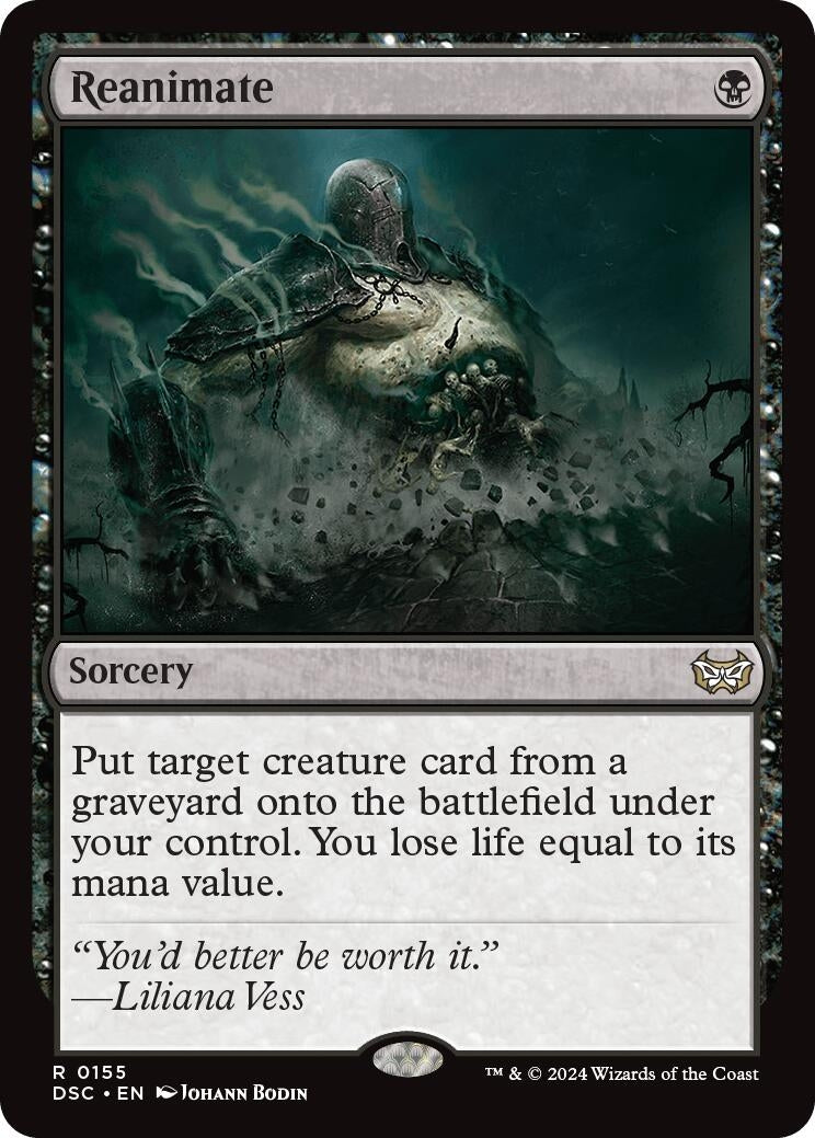 Image for Reanimate (Commander: Duskmourn: House of Horror) (155) - Magic: The Gathering
