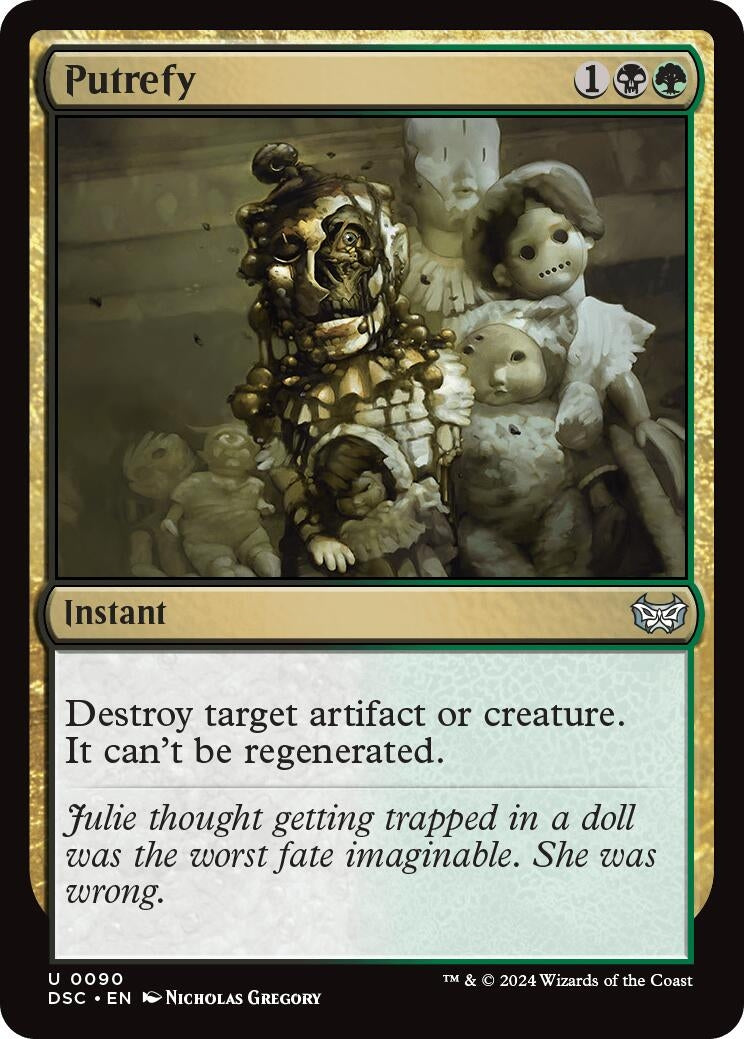 Image for Putrefy (Commander: Duskmourn: House of Horror) (90) - Magic: The Gathering
